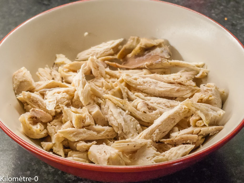 Soupe de poulet aux nouilles et chou chinois - Étape 7