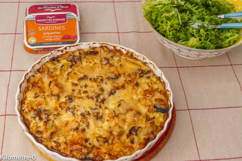 Flan salé de choux fleurs aux sardines - Étape 8