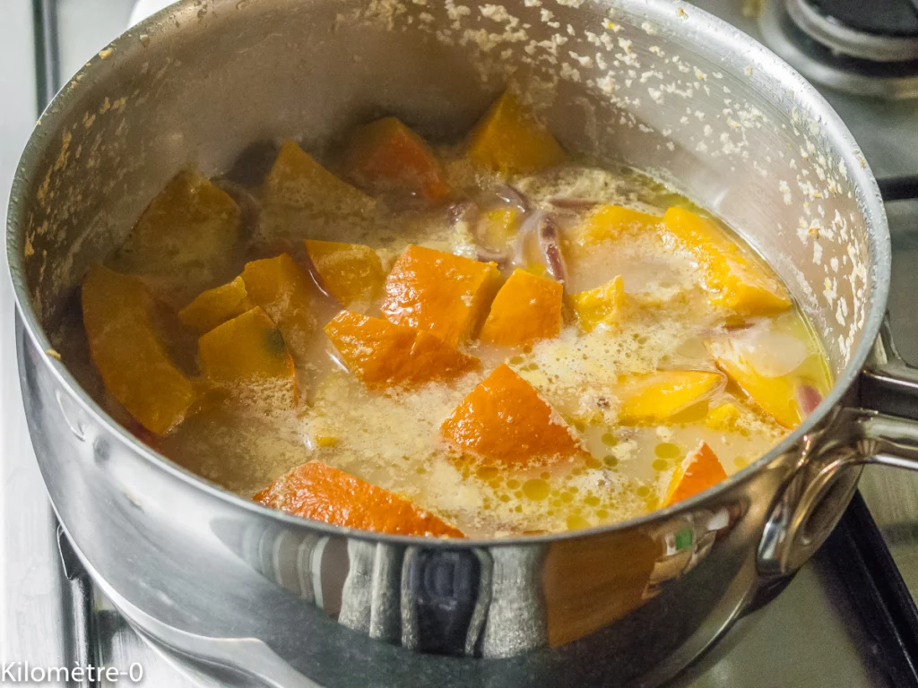 Soupe de potimarron au lait d&rsquo;épeautre - Étape 4