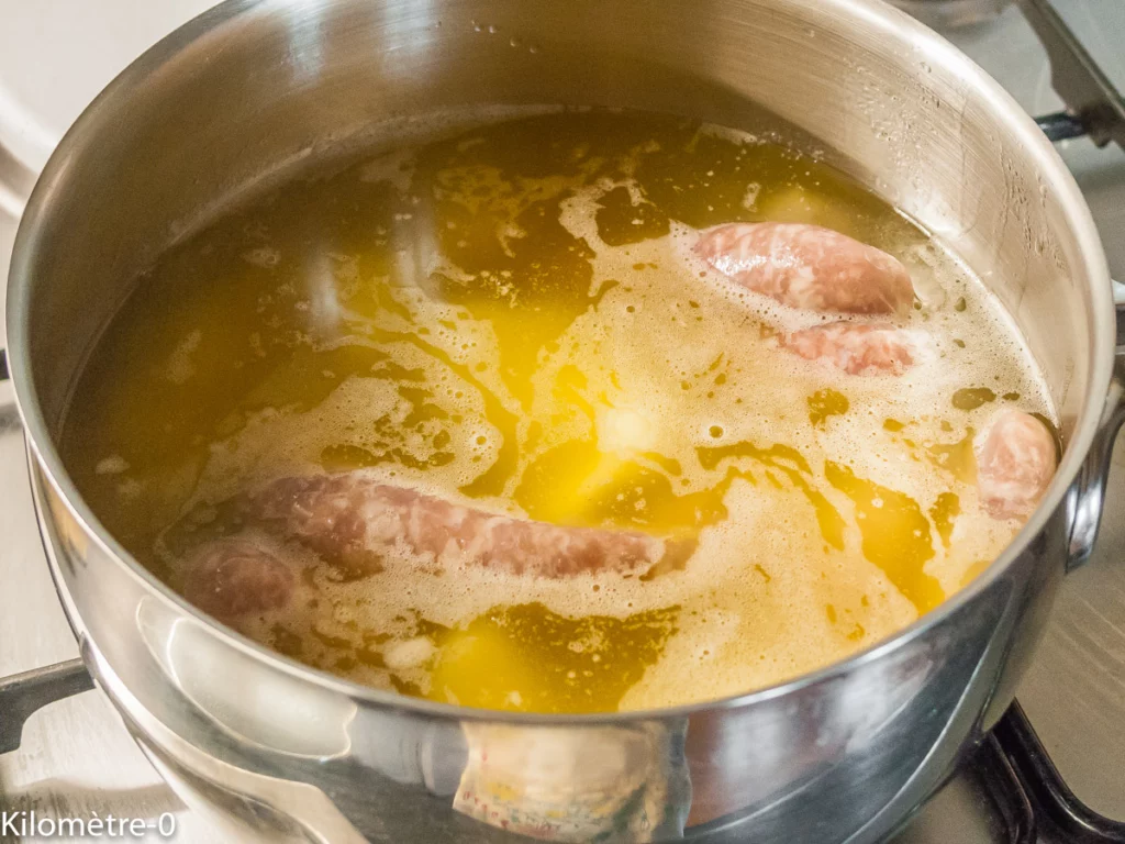 Recette des saucisses confites - Étape 3