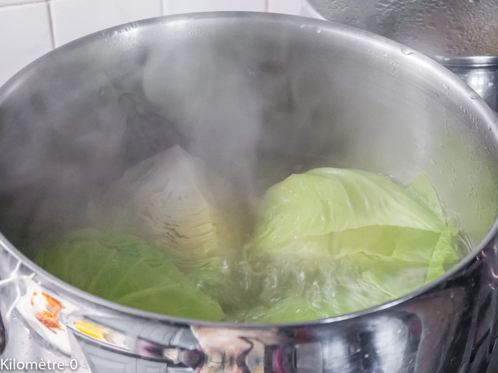 Saucisses confites au chou - Étape 4