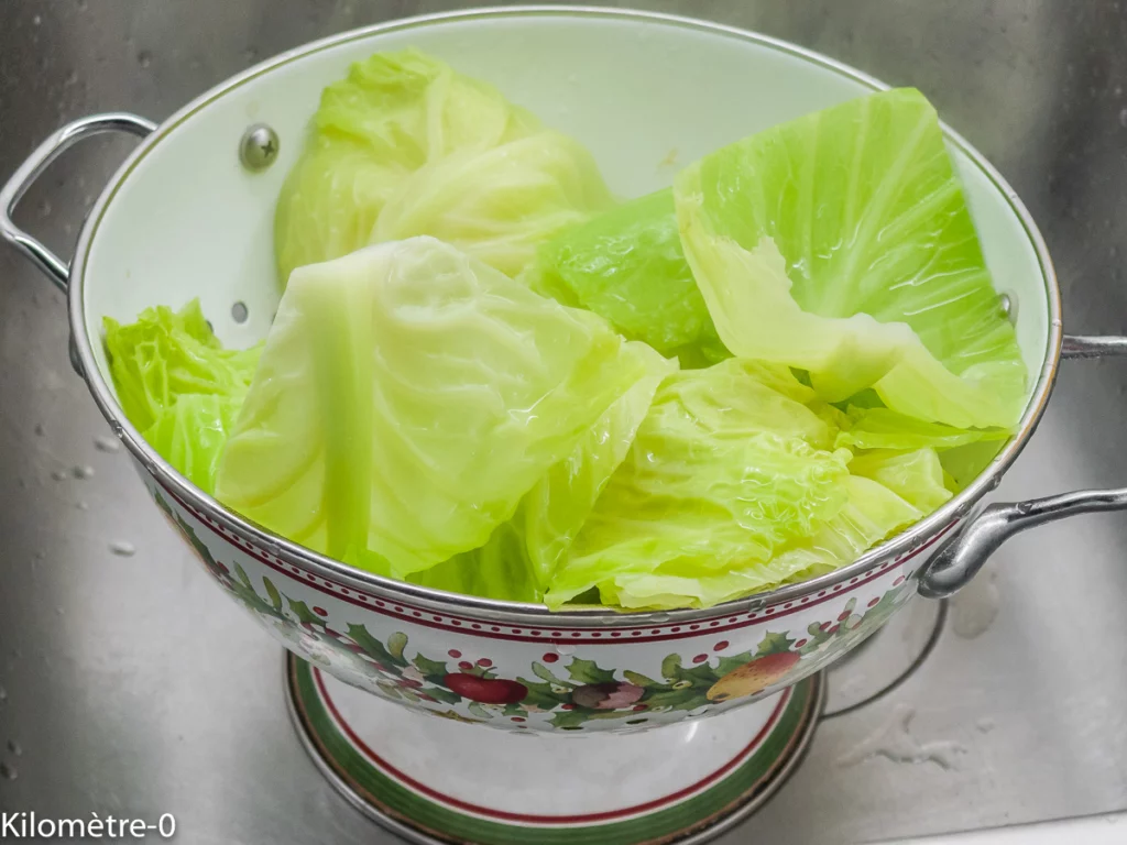 Saucisses confites au chou - Étape 5