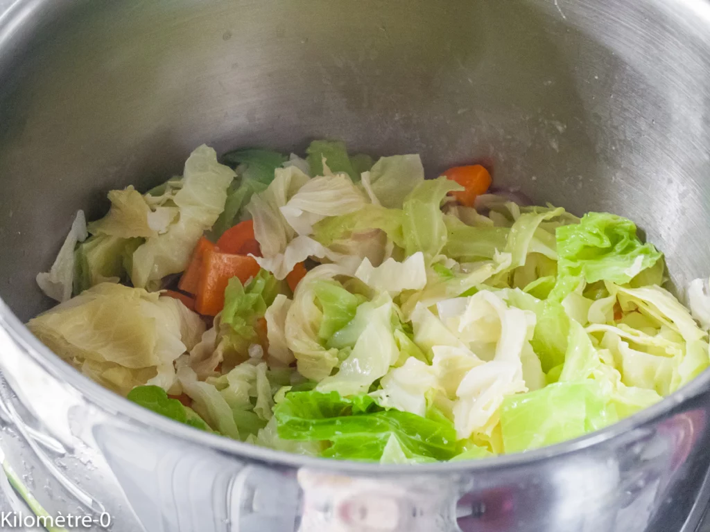 Saucisses confites au chou - Étape 9