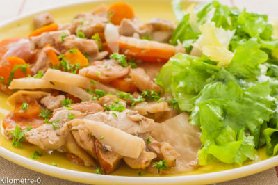 Photo de recette de ragoût de poulet aux pommes, apple chicken stew, cuisine du monde, cuisine américaine, facile, healthy, légumes, automne, hiver, bio Kilomètre-0, blog de cuisine réalisée à partir de produits de saison et issus de circuits courts