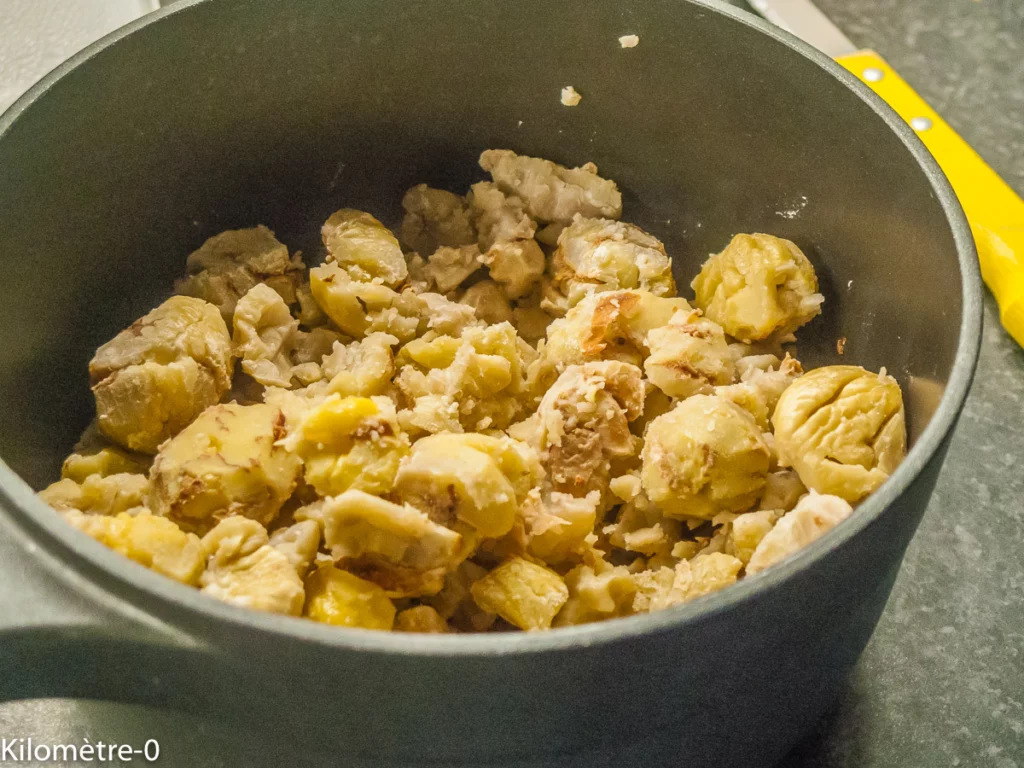 Confit de canard au céleri, poires et châtaignes - Étape 4