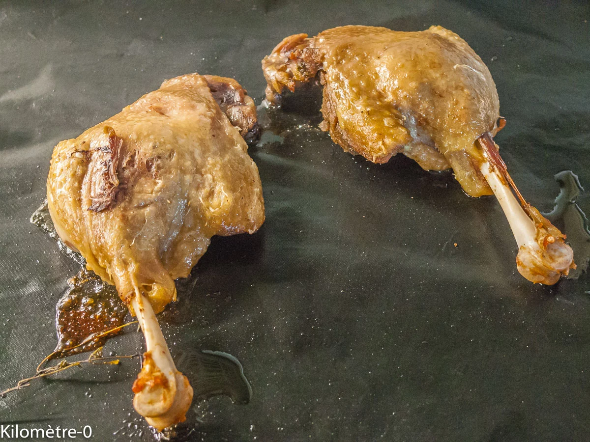 Photo de recette de confit de canard, confit d'oie, maison, fait maison, facile, Kilomètre-0, blog de cuisine réalisée à partir de produits de saison et issus de circuits courts