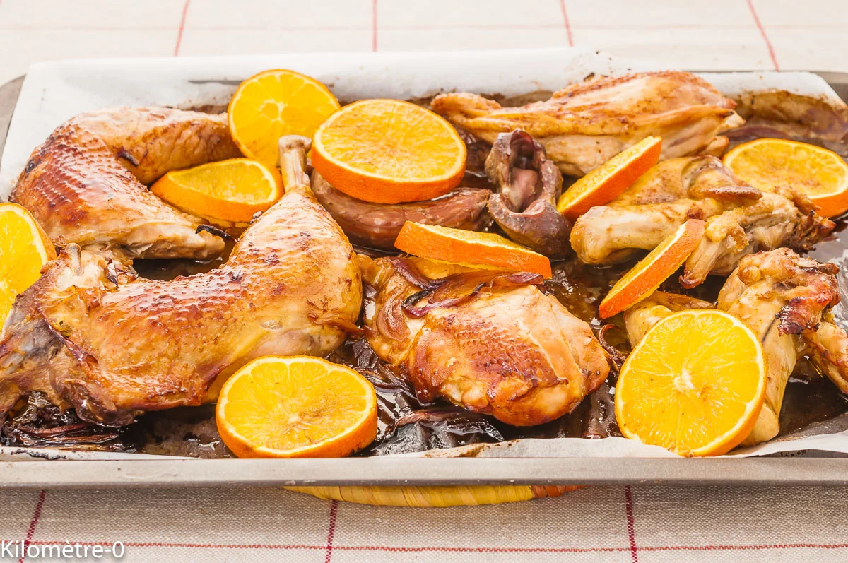 Photo de recette de poulet, sauce soja, oranges, agrumes, facile, poulet rôti, poulet grillé, léger, bio, cuisine colombienne, Colombie de Kilomètre-0, blog de cuisine réalisée à partir de produits de saison et issus de circuits courts