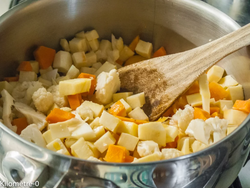 Soupe de légumes aux boulettes - Étape 3