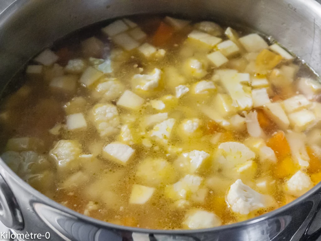Soupe de légumes aux boulettes - Étape 4