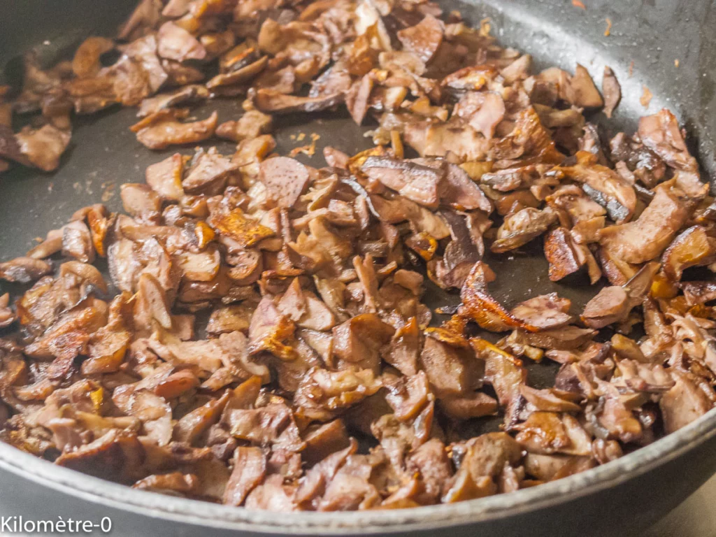 Gratin de courge aux cèpes et châtaignes - Étape 3