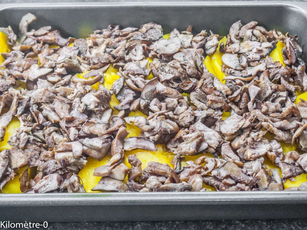 Gratin de courge aux cèpes et châtaignes - Étape 6