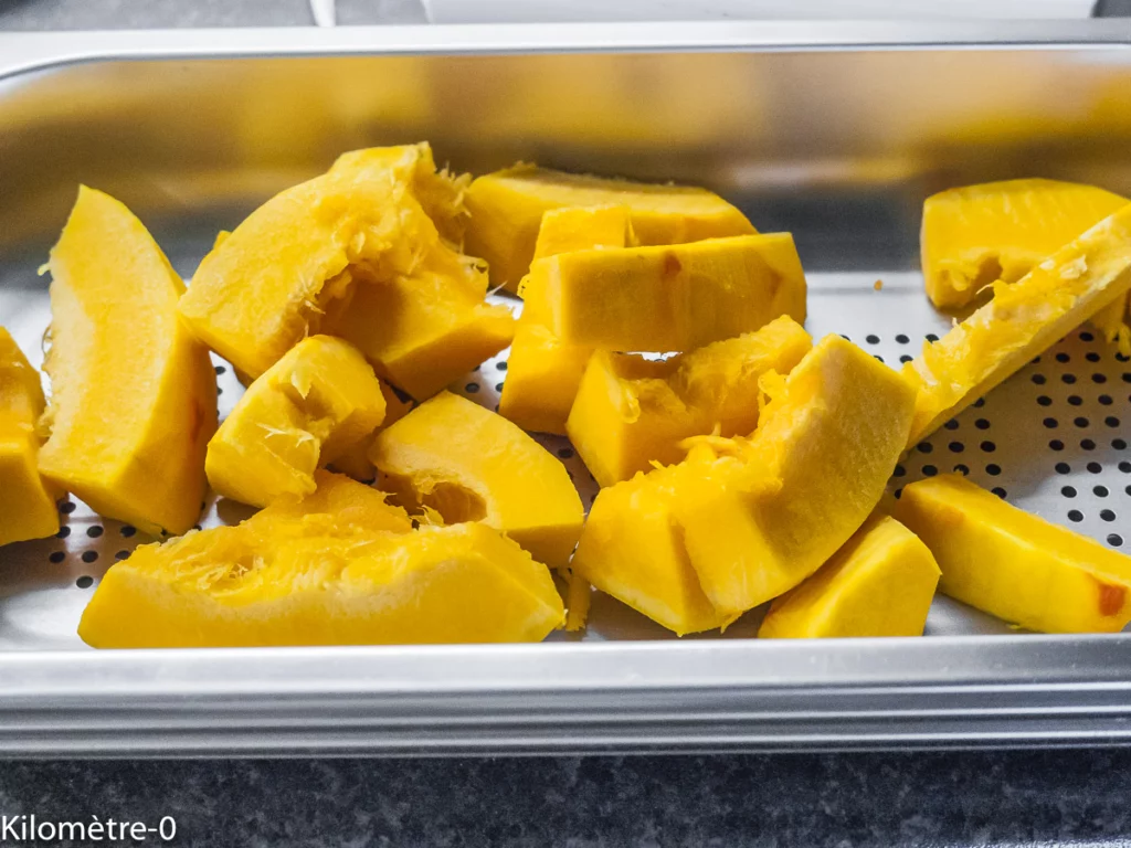 Gâteau moelleux au chocolat et au potimarron (sans beurre, sans farine) - Étape 1