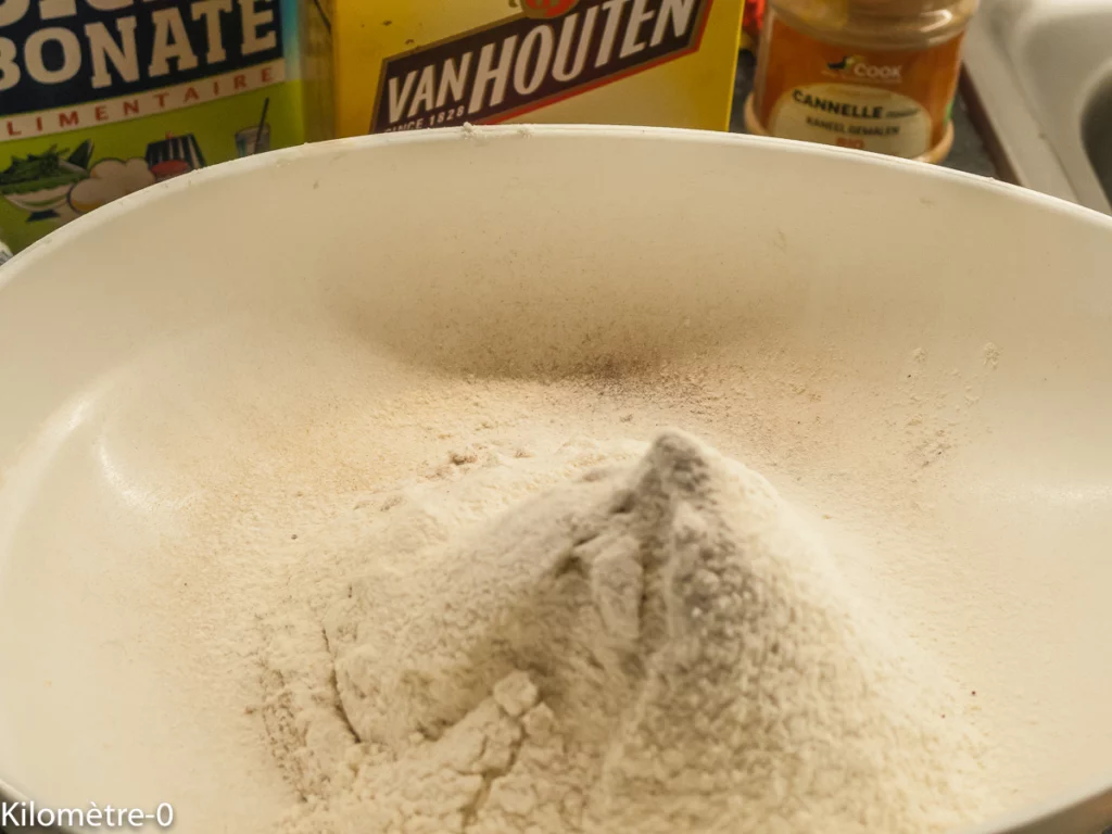Biscuits au cacao et à la cannelle - Étape 1