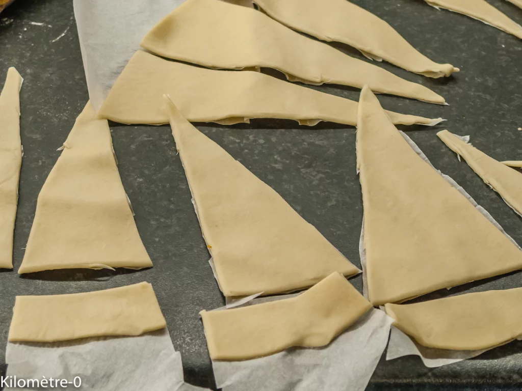 Candy cane feuilleté - Étape 1