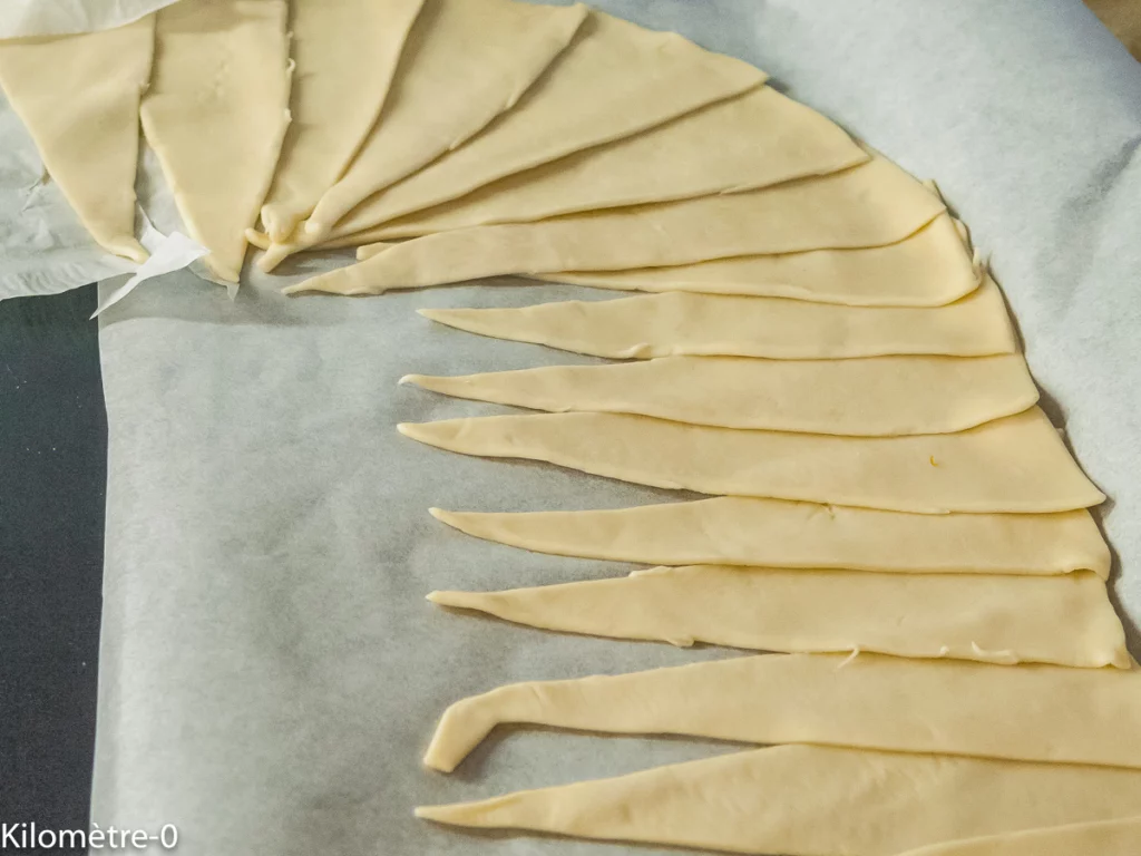 Candy cane feuilleté - Étape 2