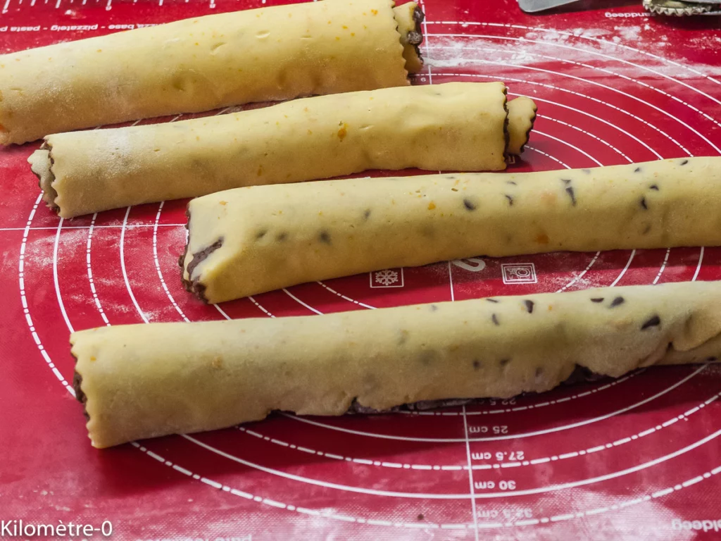 Sablés spirale chocolat orange - Étape 13