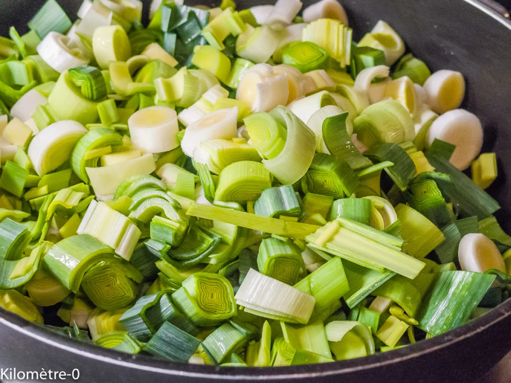 Gratin de crozets aux poireaux et reblochon - Étape 1
