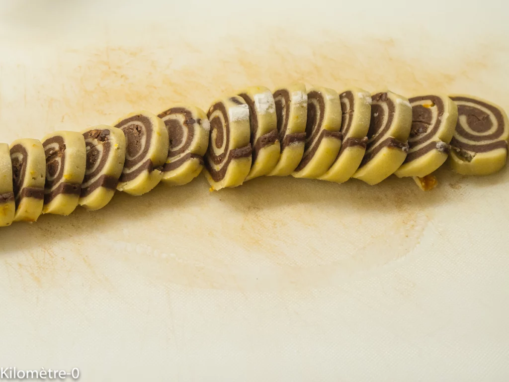 Sablés spirale chocolat orange - Étape 14