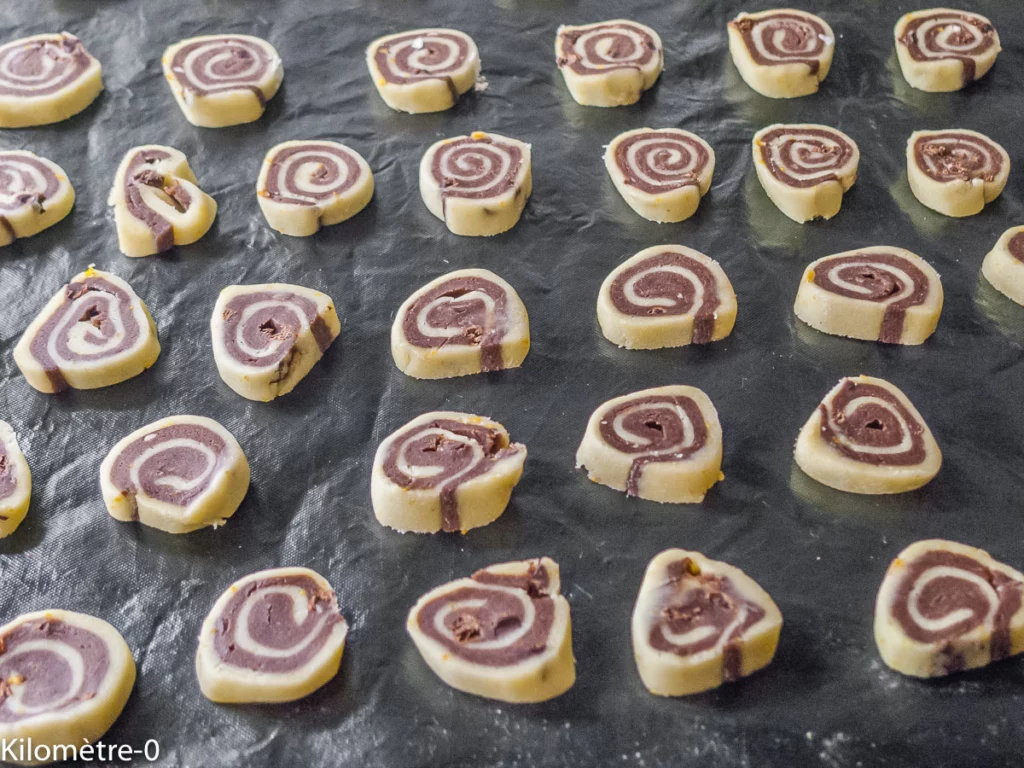 Sablés spirale chocolat orange - Étape 15