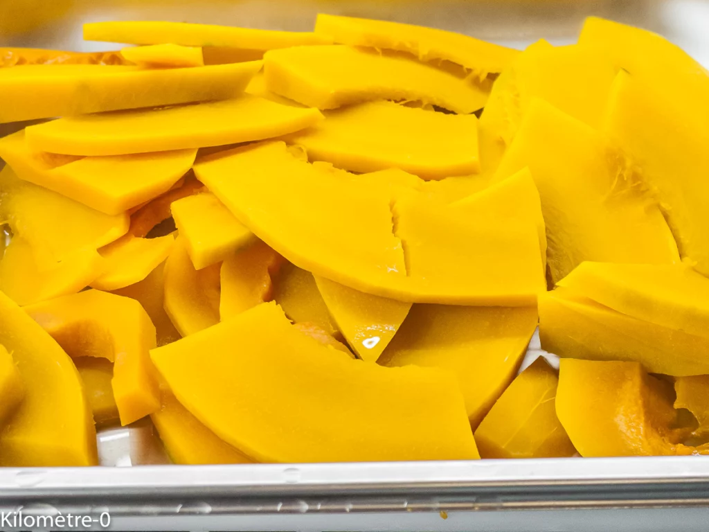 Bûche salée au potimarron et au fromage frais - Étape 1