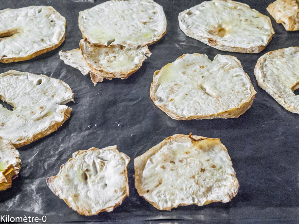 Hasselback de céleri au magret de canard et fromage à raclette - Étape 2