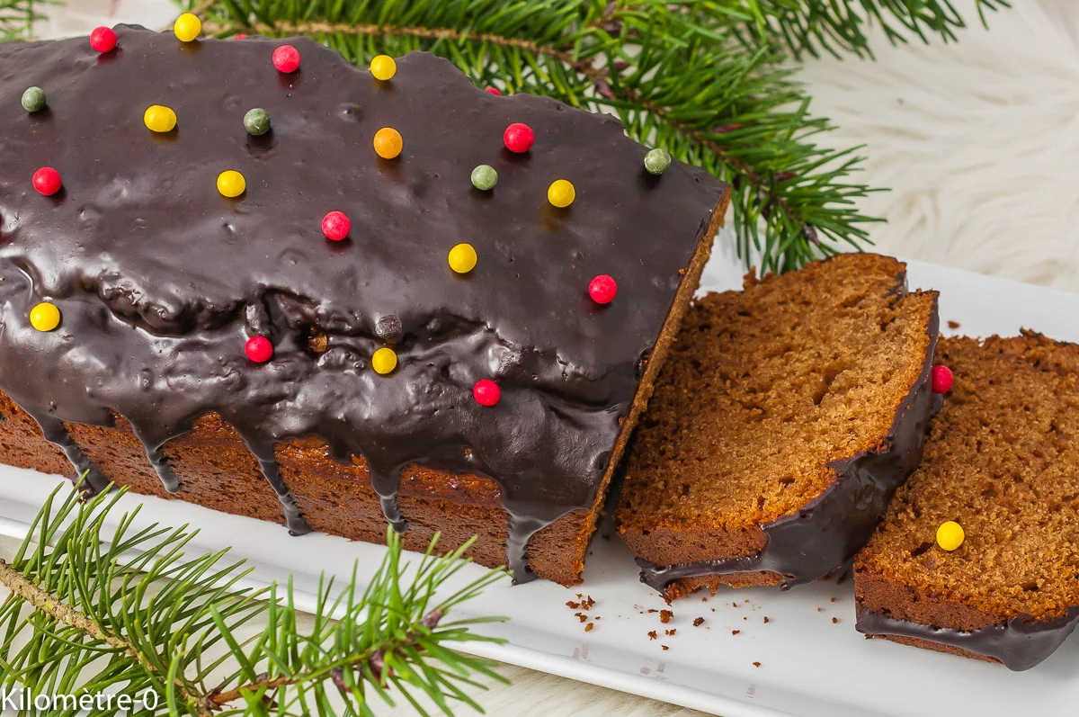 Photo de recette de cake, gâteau, pain d'épices, épices, miel, Noël, facile, économique, cuisine polonaise, gâteau polonais, PologneKilomètre-0, blog de cuisine réalisée à partir de produits de saison et issus de circuits courts