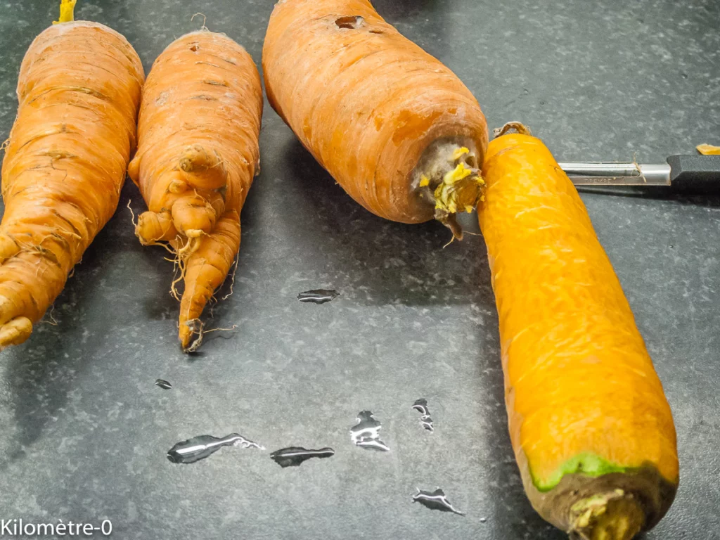 Salade de carottes râpées, fêta et grenade - Étape 2