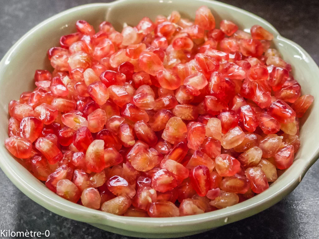Salade de carottes râpées, fêta et grenade - Étape 4
