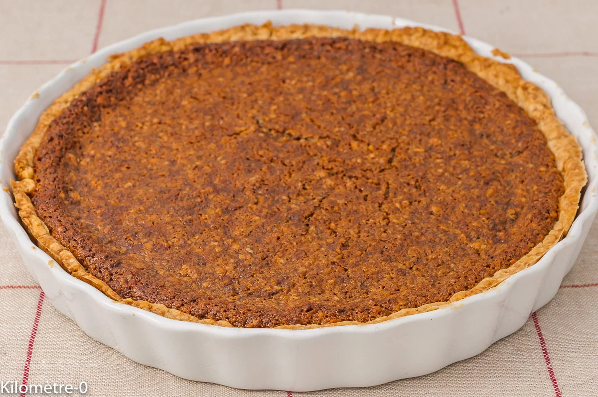 Photo de recette de tarte aux noix, crème fraiche, cannelle, dessert, automne, hiver, fruits à coque, bio, Kilomètre-0, blog de cuisine réalisée à partir de produits de saison et issus de circuits courts