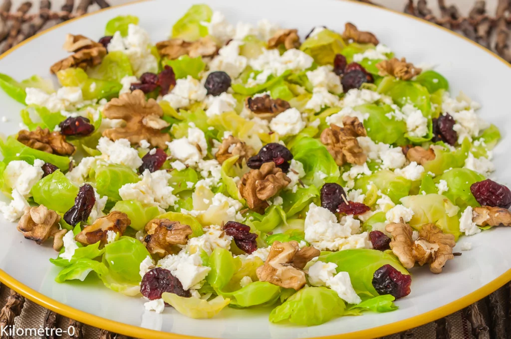 Salade de feuilles de choux de Bruxelles - Étape 5