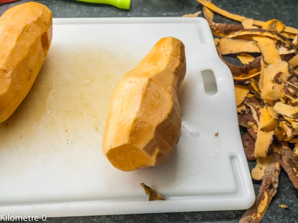 Patates douce cuites au four, pourpier et grenade - Étape 1