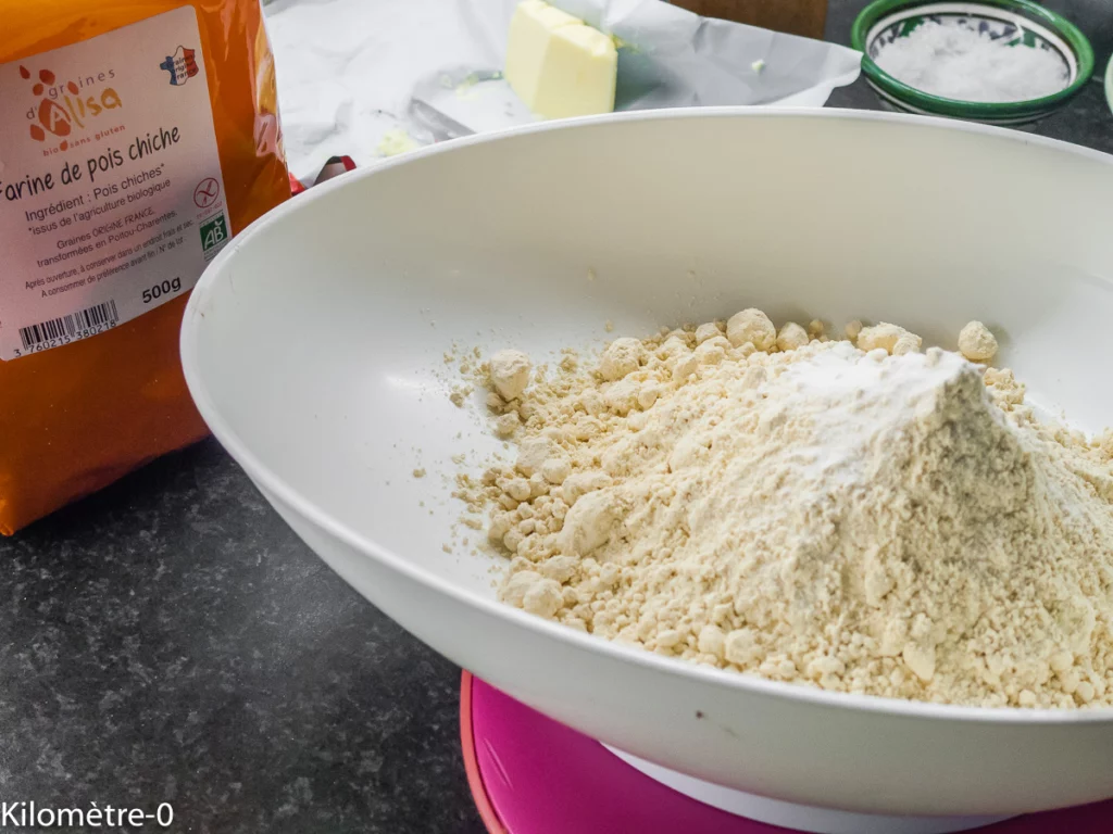 Gâteau du matin amandes, orange et farine de pois chiche - Étape 1