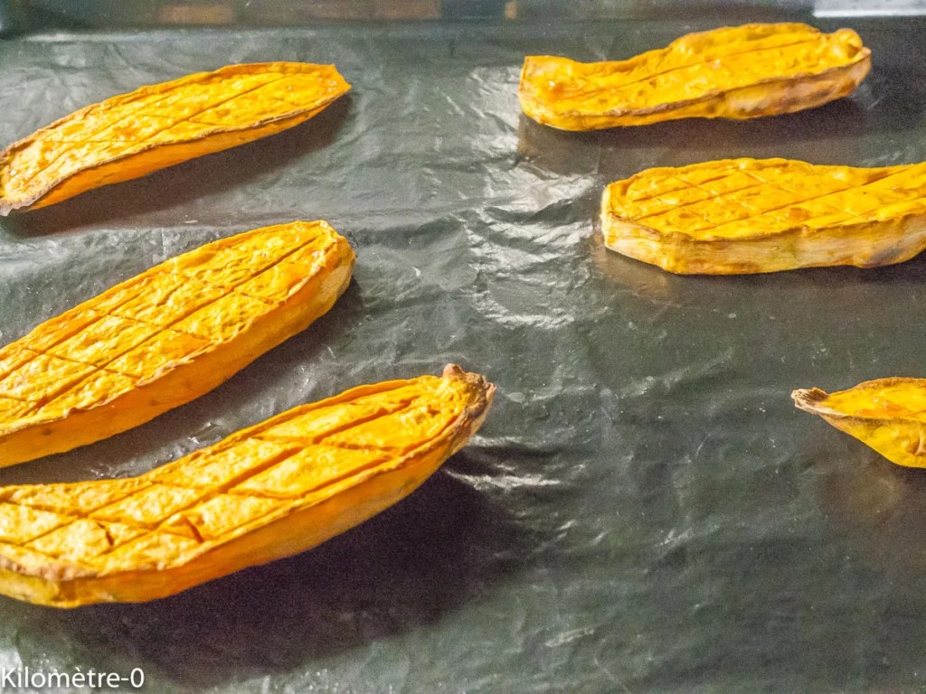 Patates douce cuites au four, pourpier et grenade - Étape 3