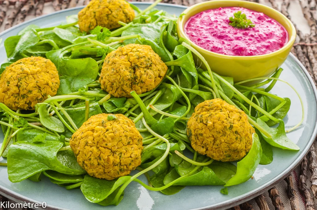 Falafels, sauce à la betterave - Étape 11