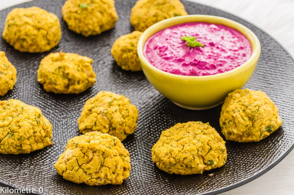 Falafels, sauce à la betterave - Étape 12