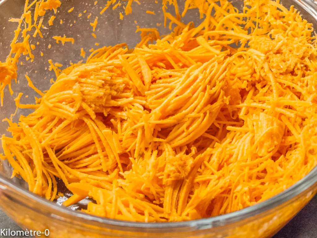 Paillassons de patates douces aux œufs sur le plat - Étape 2