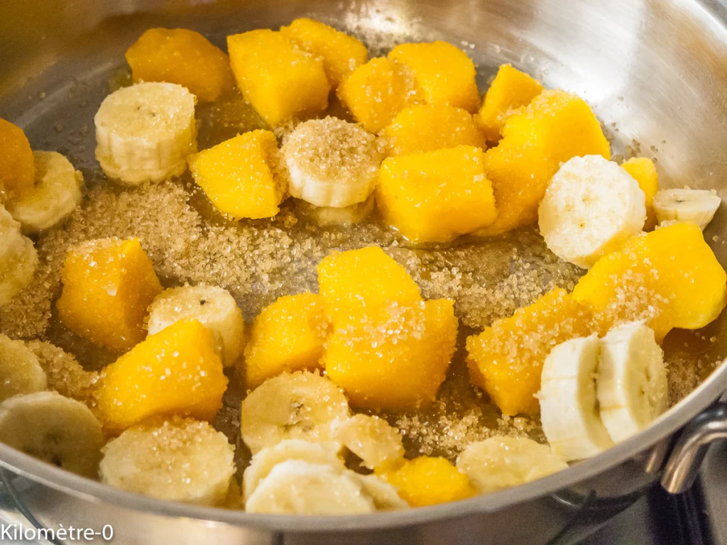 Crêpe tatin mangue et noix de coco - Étape 7