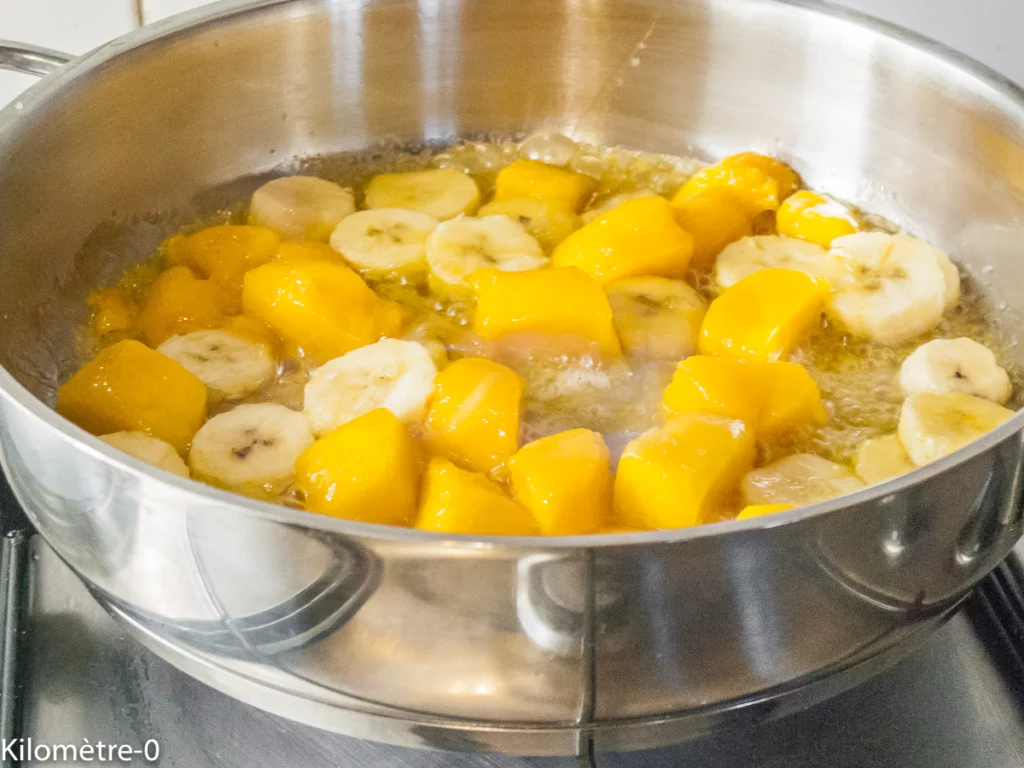 Crêpe tatin mangue et noix de coco - Étape 8