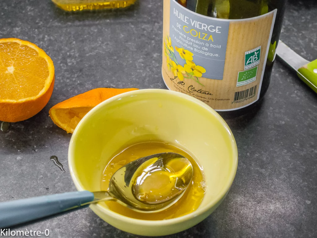 Salade de poireaux, sauce orange et câpres - Étape 2