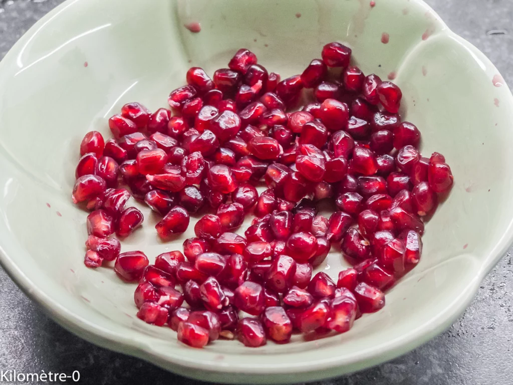 Salade d&rsquo;avocat aux crevettes et à la grenade - Étape 3