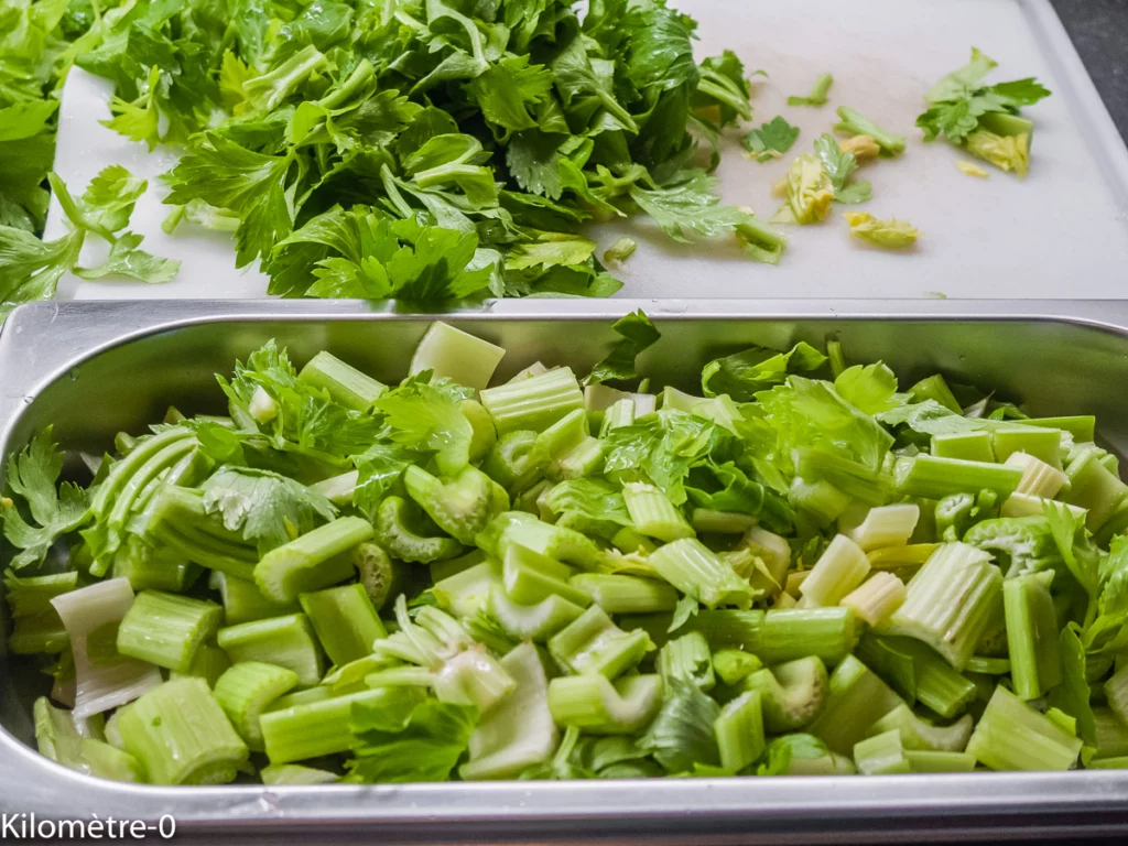 Céleri branche poêlé à la provençale - Étape 2