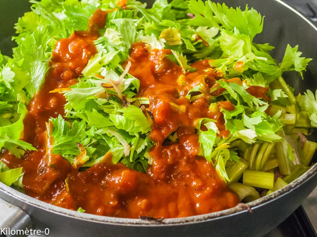 Céleri branche poêlé à la provençale - Étape 7