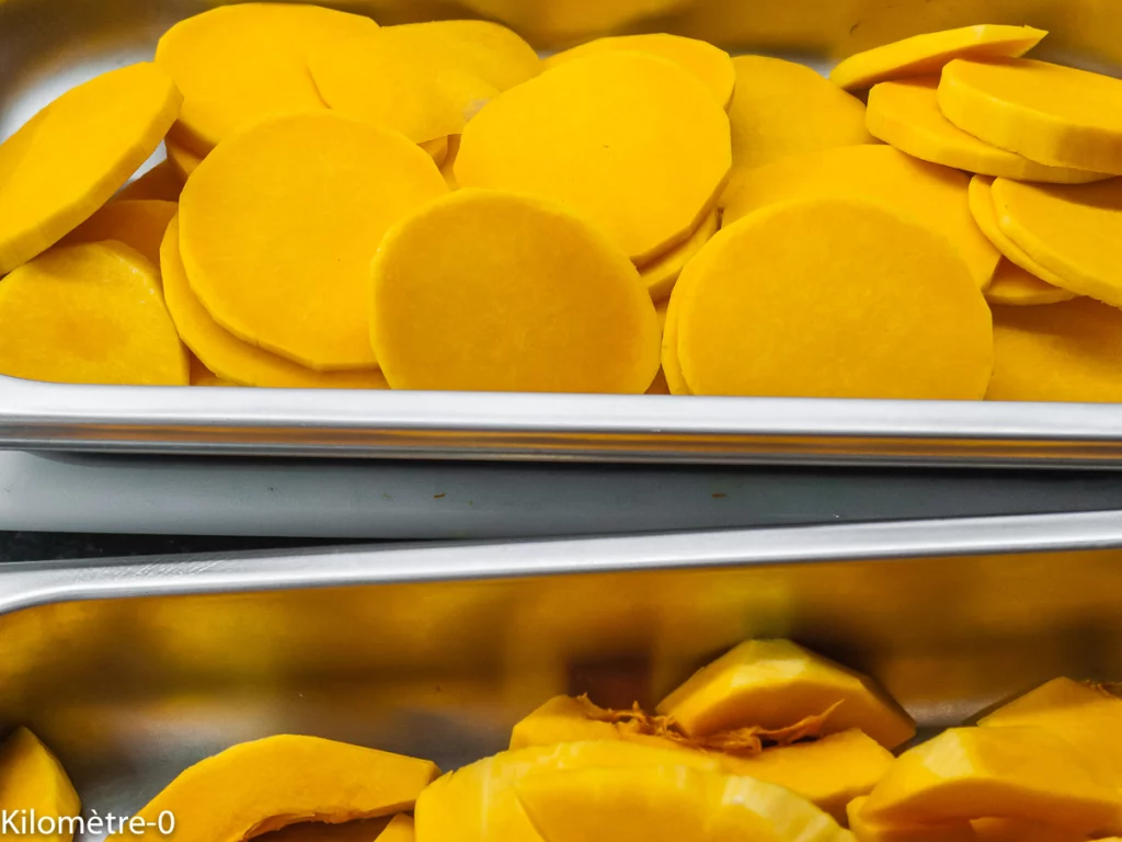 Courge butternut aux champignons, noisettes et oeuf poché - Étape 1