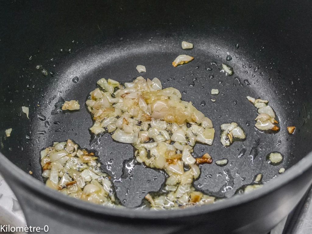 Échine de porc à la crème de kiwis et patates douces - Étape 7