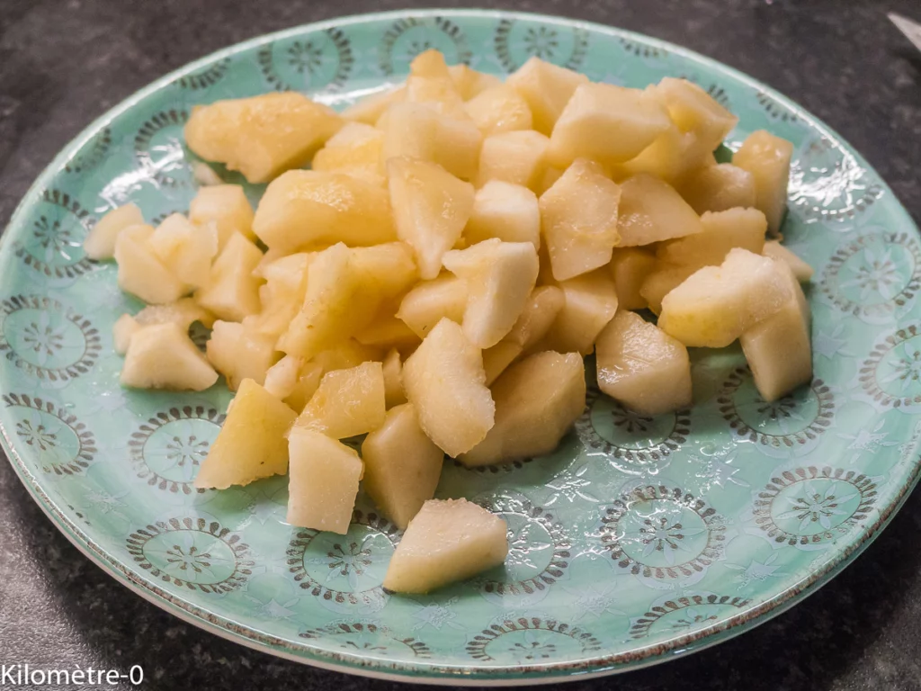 Cake salé aux poires, chorizo et fourme d&rsquo;Ambert - Étape 6
