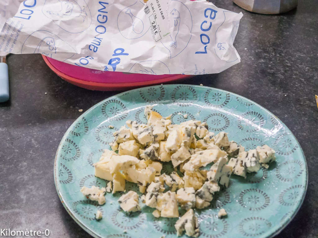 Cake salé aux poires, chorizo et fourme d&rsquo;Ambert - Étape 5