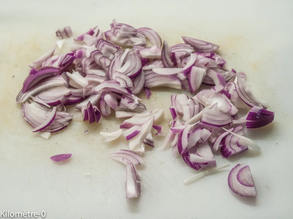 Anneaux de calamars aux haricots rouges - Étape 2