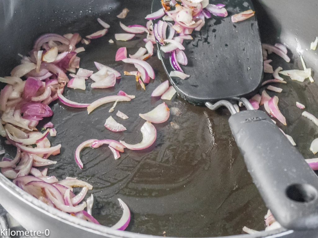Anneaux de calamars aux haricots rouges - Étape 3