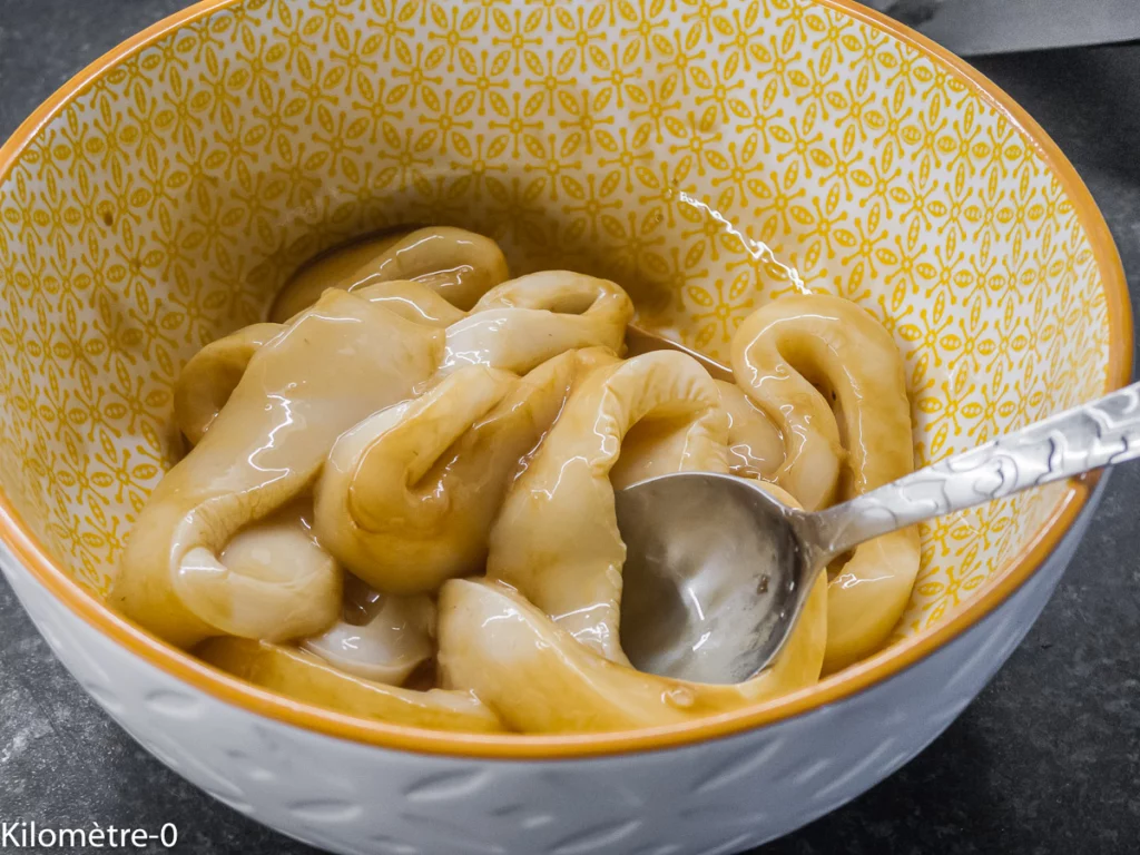 Anneaux de calamars aux haricots rouges - Étape 5