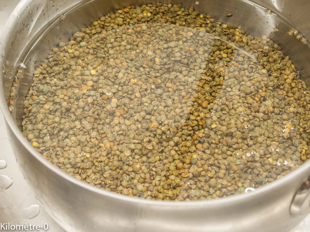 Pâté végétal au cornichons et câpres - Étape 1